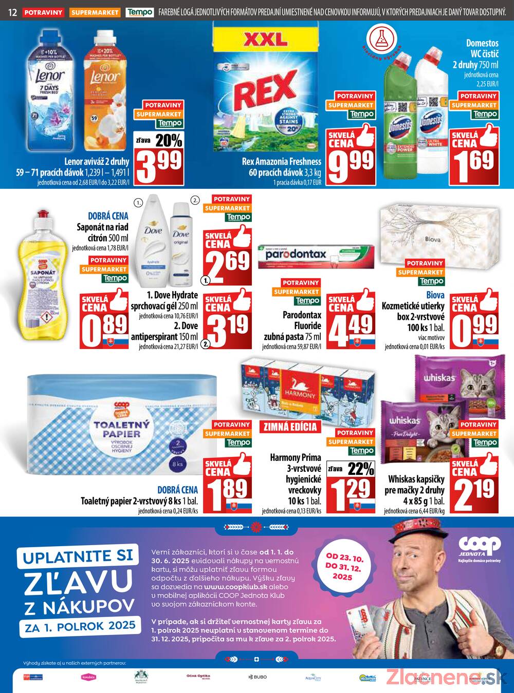 Leták COOP Jednota Slovensko
		  platný do 29.10.2025 - strana 12
