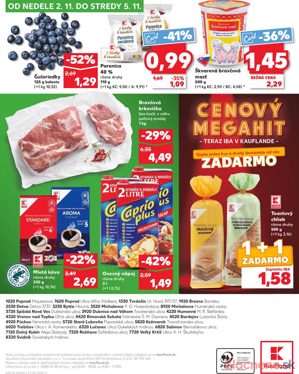 Leták Kaufland - Kaufland 30.10. - 5.11. - Kaufland Kežmarok - strana 78 Leták Kaufland - Kaufland 30.10. - 5.11. - Kaufland Kežmarok - strana 78