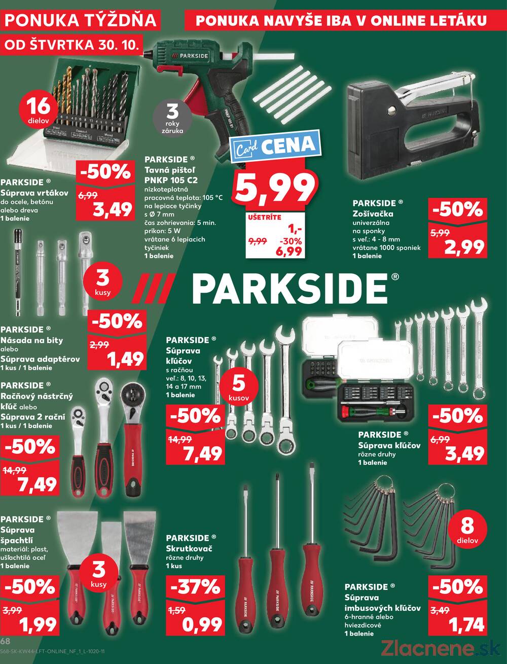Leták Kaufland - Kaufland 30.10. - 5.11. - Kaufland Trnava - Nová ul. - strana 68