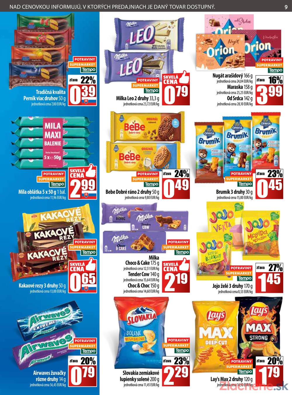 Leták COOP Jednota Slovensko
		  platný do 5.11.2025 - strana 9