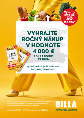 Billa od 5.11. do 11.11.2025