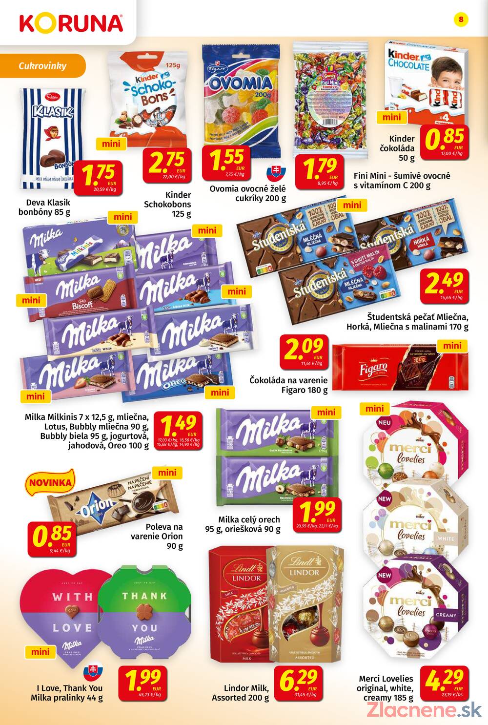 Leták KORUNA
		  platný do 19.11.2025 - strana 8
