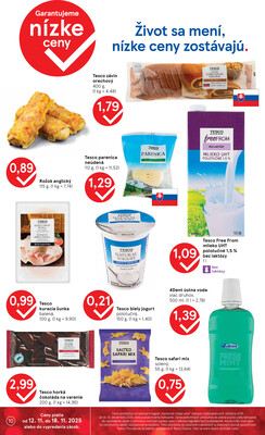 Tesco malé hypermarkety od 12.11. do 18.11.2025
