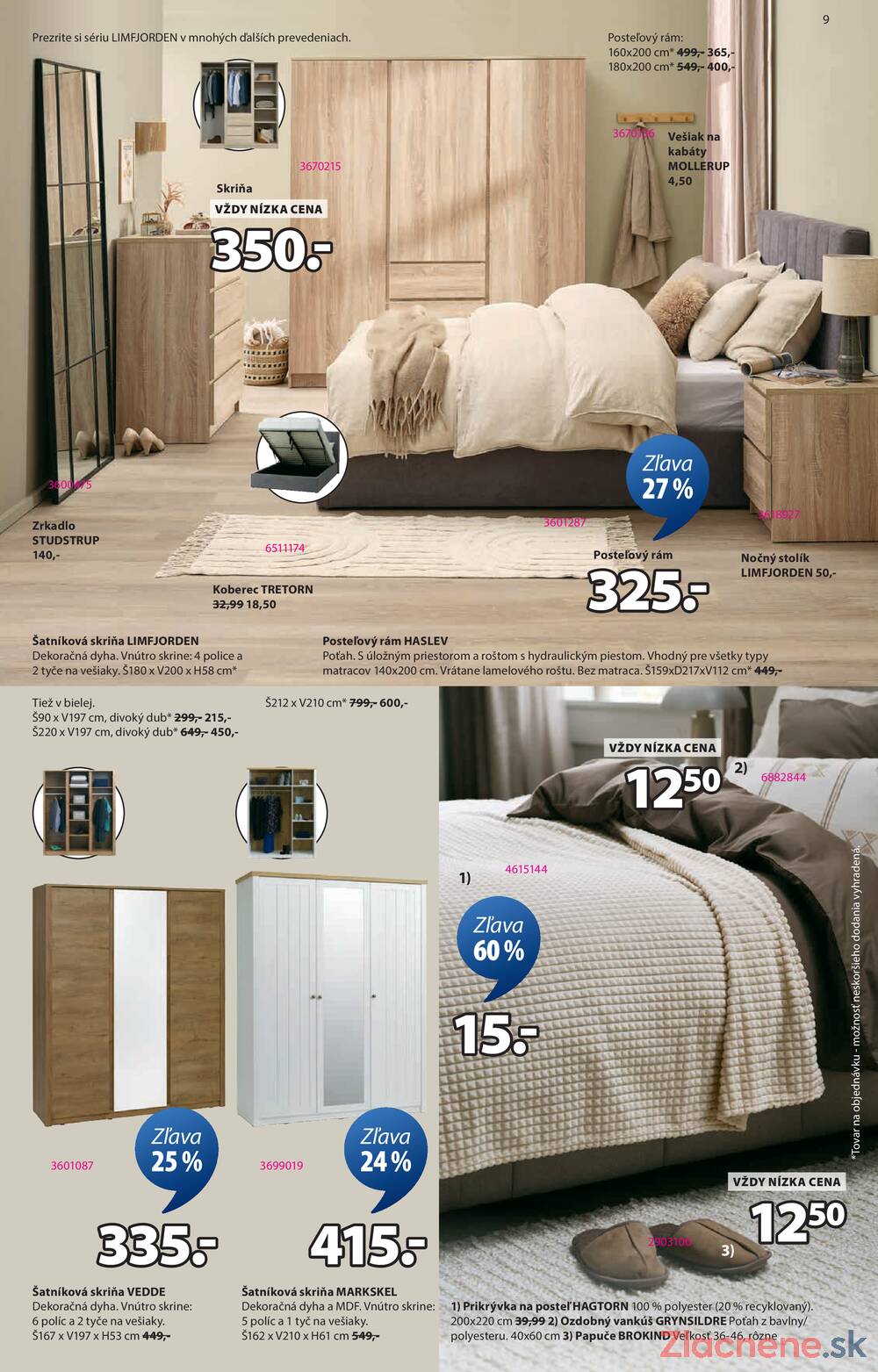 Leták Jysk
		  platný do 23.12.2025 - strana 9