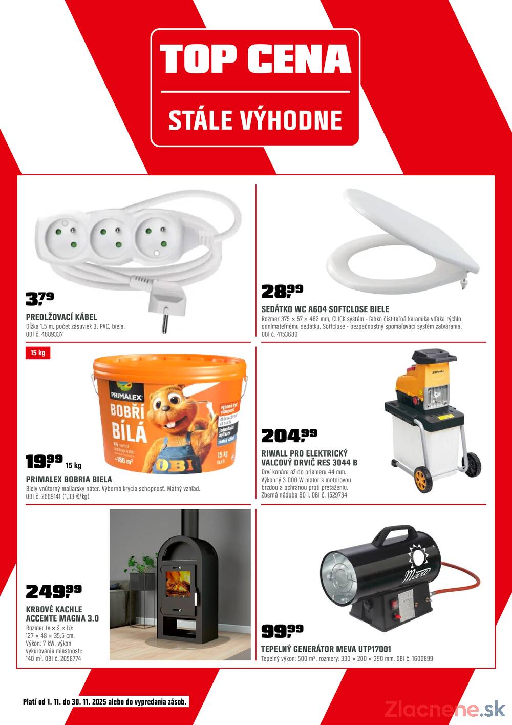 Leták OBI
platný do 30.11.2025 - strana 20