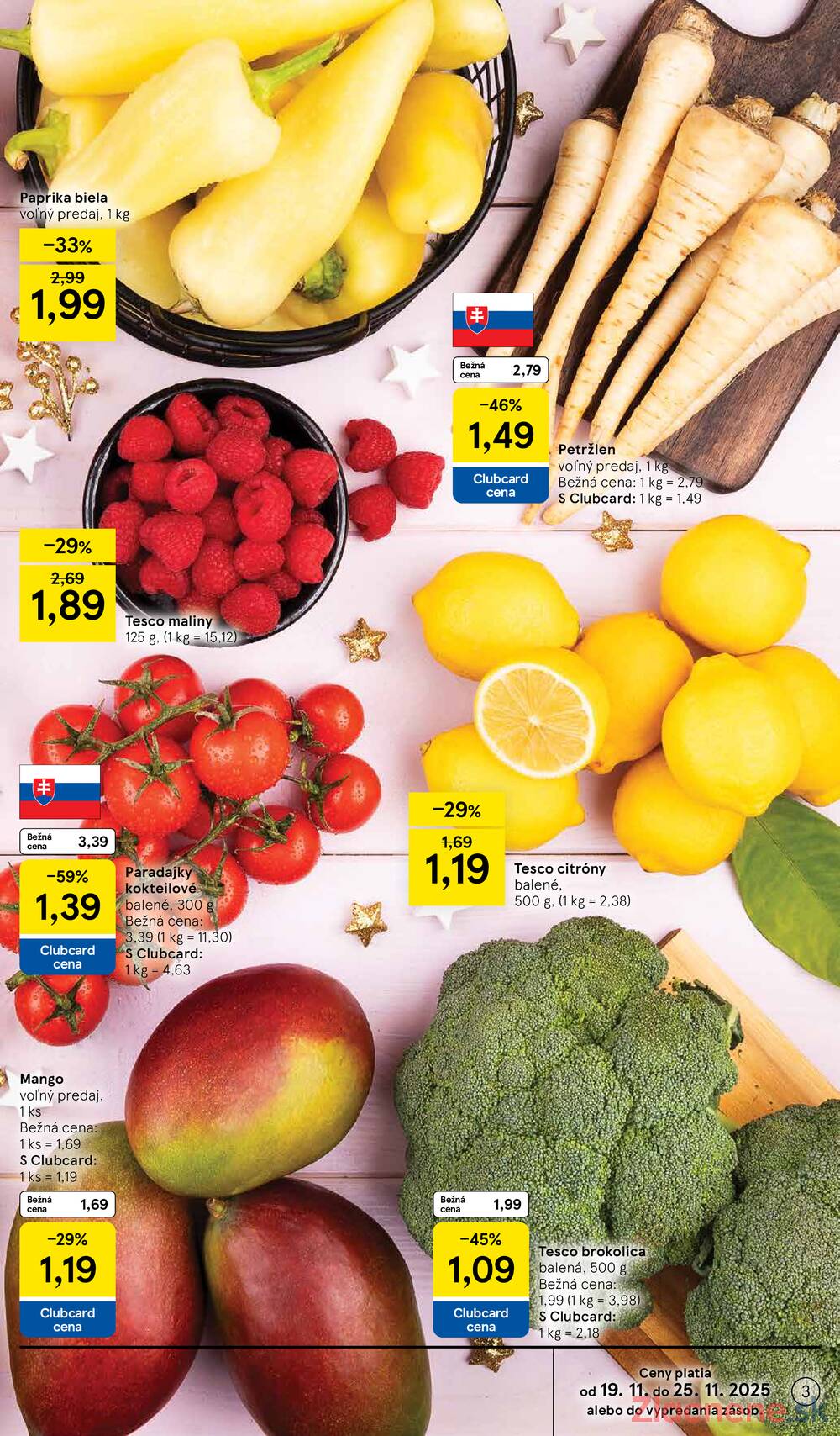 Leták Tesco - Tesco malé hypermarkety od 19.11. do 25.11.2025 - strana 3 Leták Tesco - Tesco malé hypermarkety od 19.11. do 25.11.2025 - strana 3