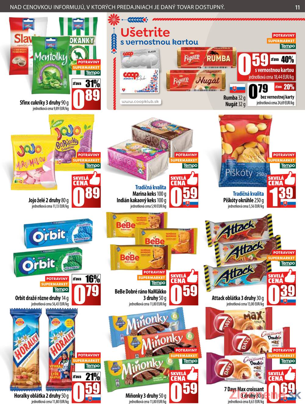 Leták COOP Jednota Slovensko - COOP II. do 19.11. - strana 11