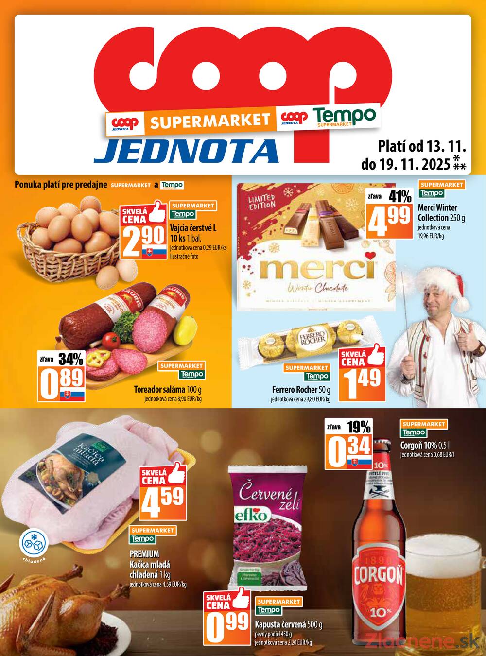 Leták COOP Jednota Slovensko
		  platný do 19.11.2025 - strana 17