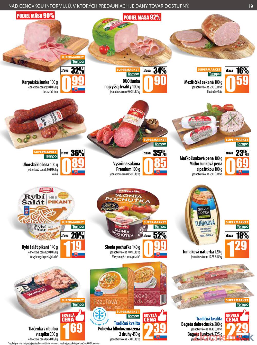 Leták COOP Jednota Slovensko
		  platný do 19.11.2025 - strana 19