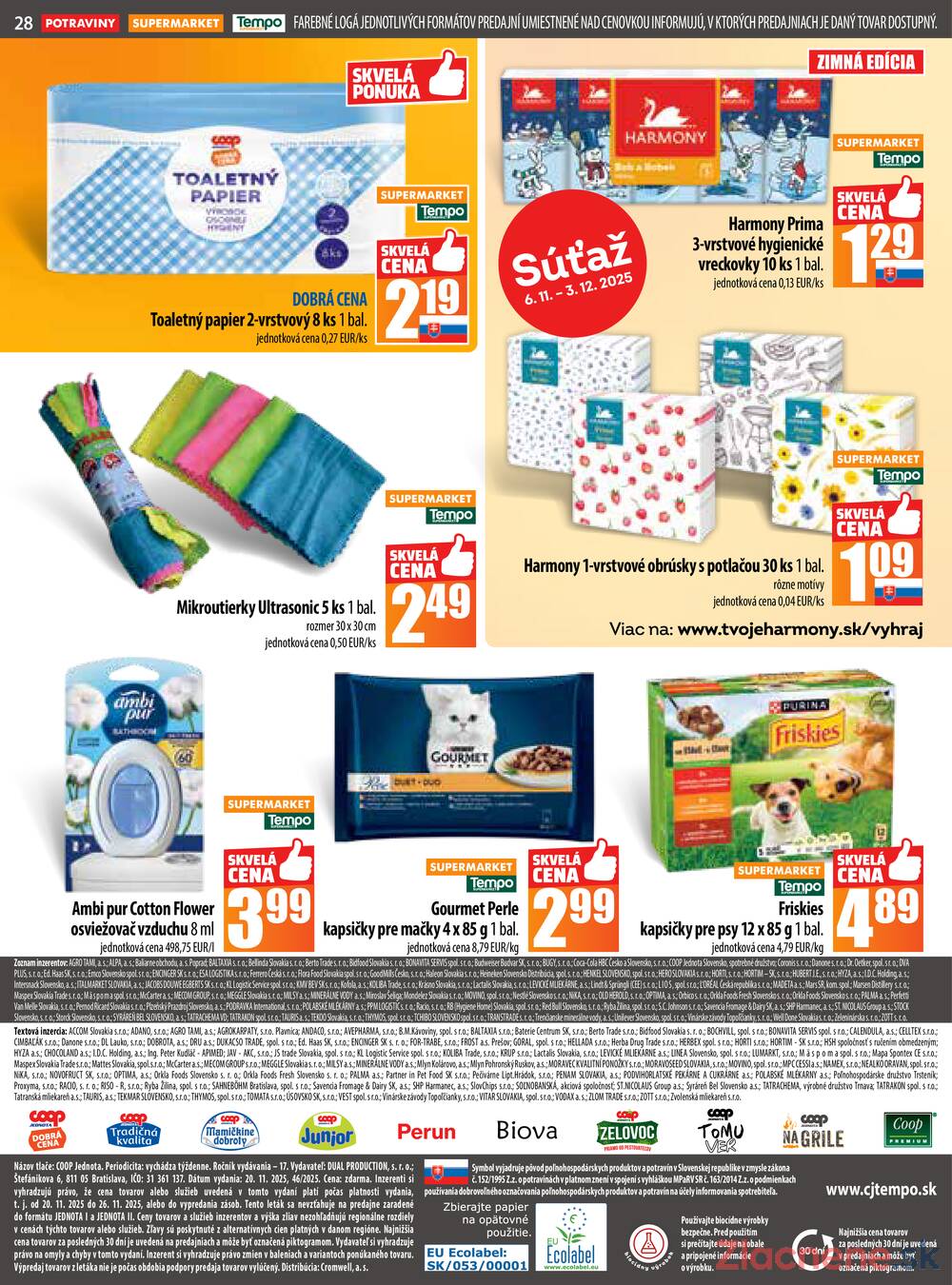 Leták COOP Jednota Slovensko
		  platný do 26.11.2025 - strana 28