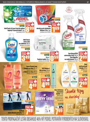 Leták COOP Jednota Slovensko
		  platný do 26.11.2025 - strana 27