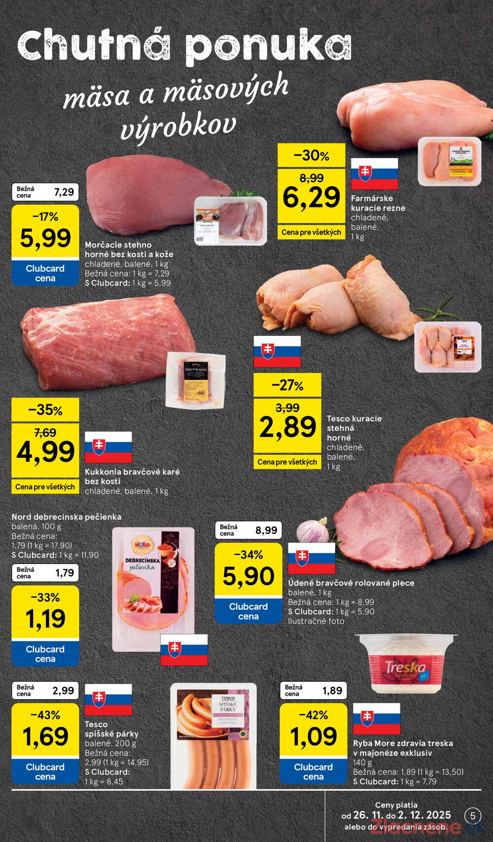 Leták Tesco
		  platný do 2.12.2025 - strana 5