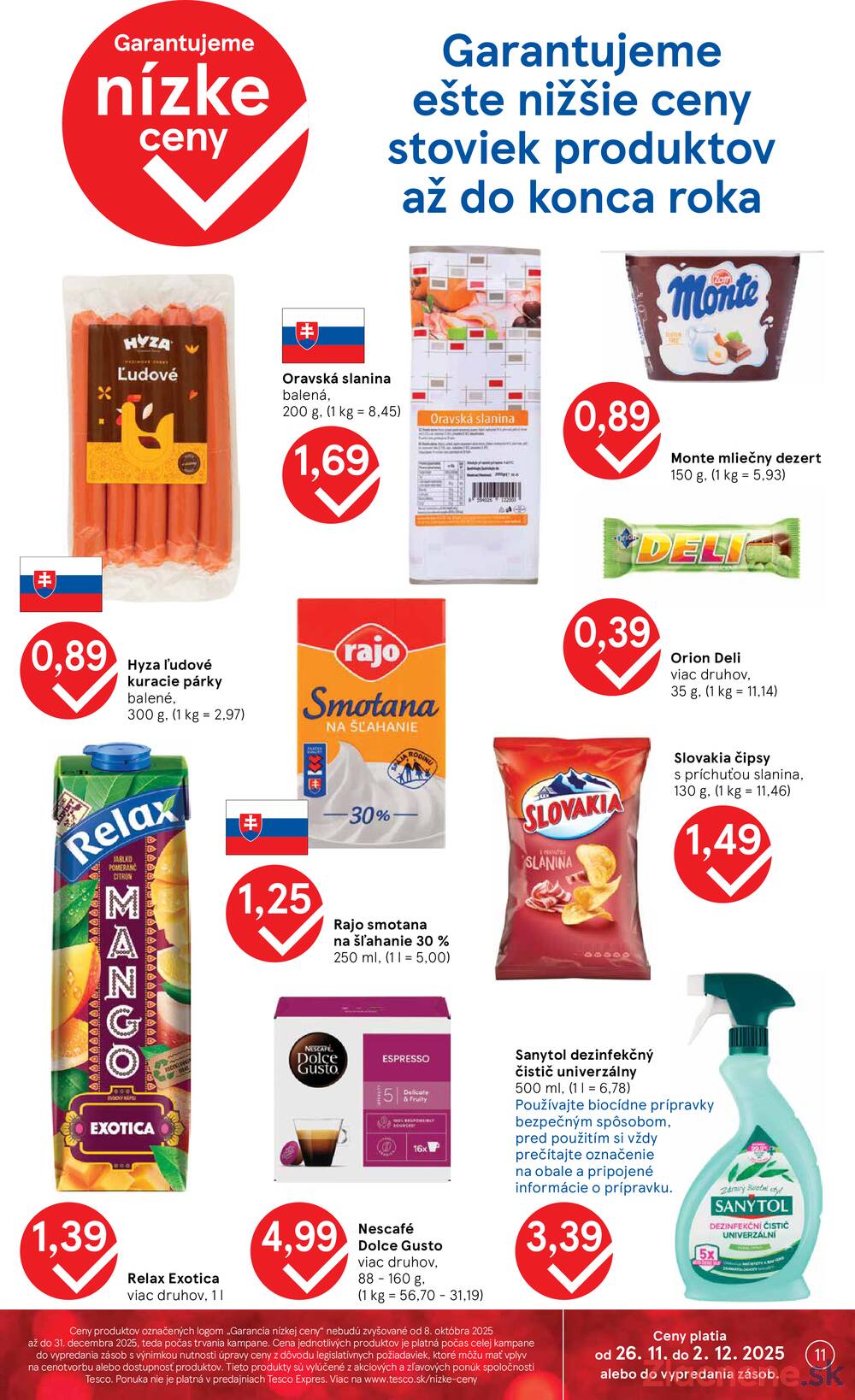 Leták Tesco - Tesco supermarkety od 26.11. do 2.12.2025 - strana 11