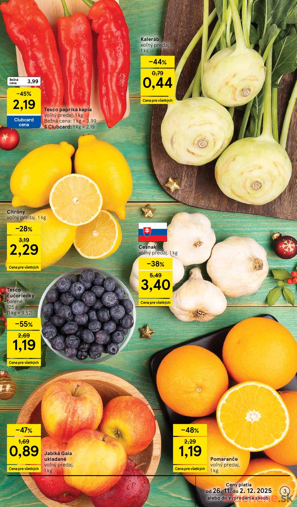Leták Tesco - Tesco malé hypermarkety od 26.11. do 2.12.2025 - strana 3 Leták Tesco - Tesco malé hypermarkety od 26.11. do 2.12.2025 - strana 3