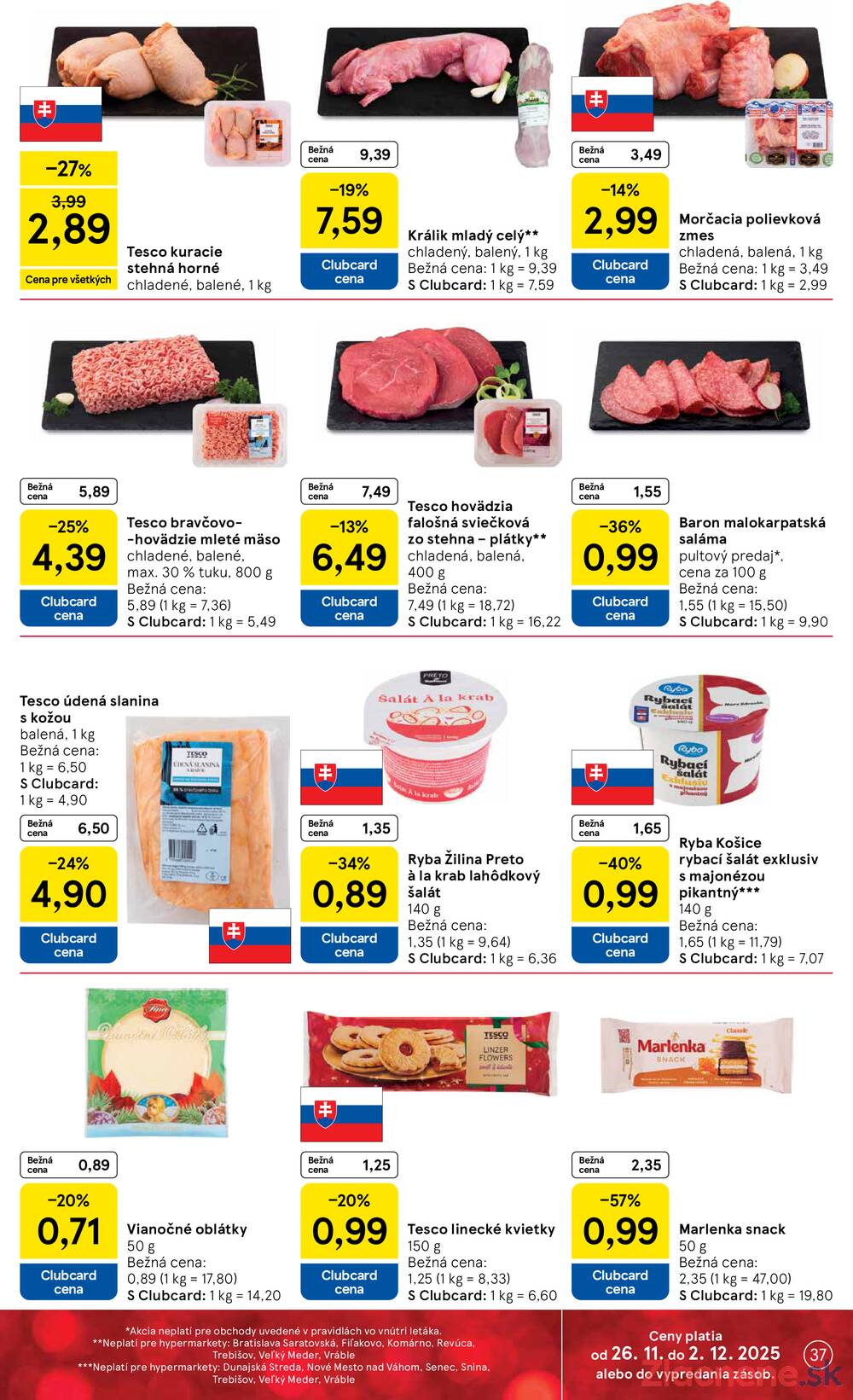 Leták Tesco
		  platný do 2.12.2025 - strana 37