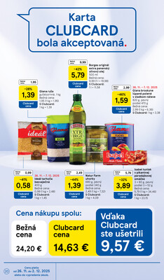 Tesco malé hypermarkety od 26.11. do 2.12.2025