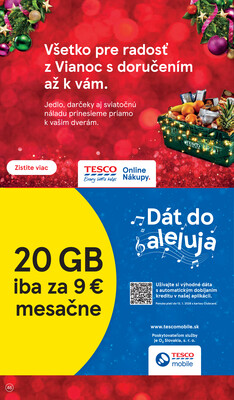 Tesco malé hypermarkety od 26.11. do 2.12.2025