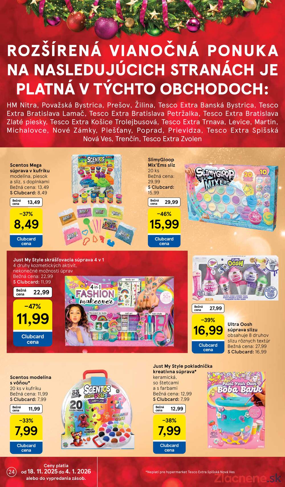 Leták Tesco - Tesco SPECIÁL velké hypermarkety  od 25.11. do 24.12.2025 - strana 24