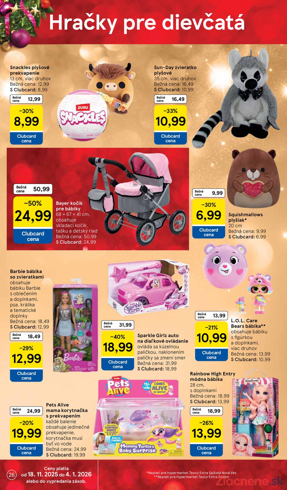 Leták Tesco - Tesco SPECIÁL velké hypermarkety  od 25.11. do 24.12.2025 - strana 26