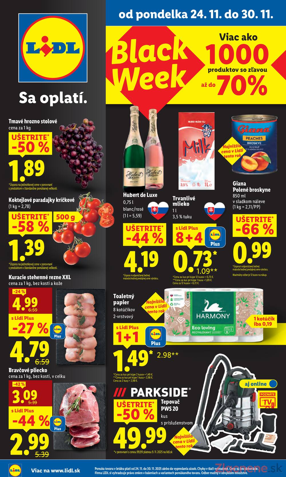 Leták Lidl
		  platný do 30.11.2025 - strana 1