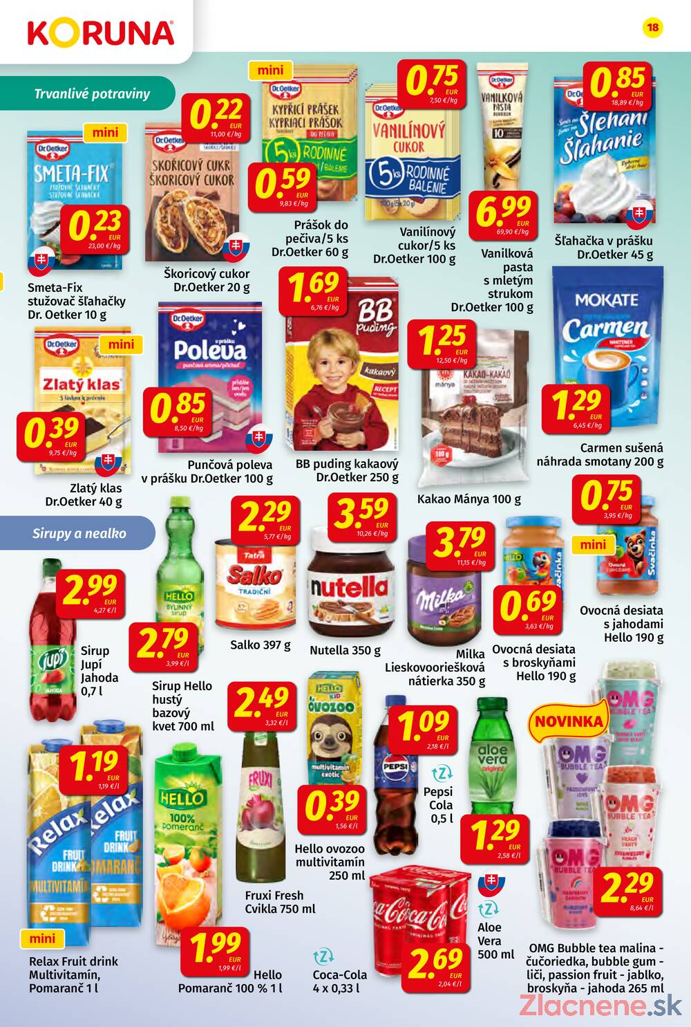 Leták KORUNA - KORUNA do 3.12. - strana 18