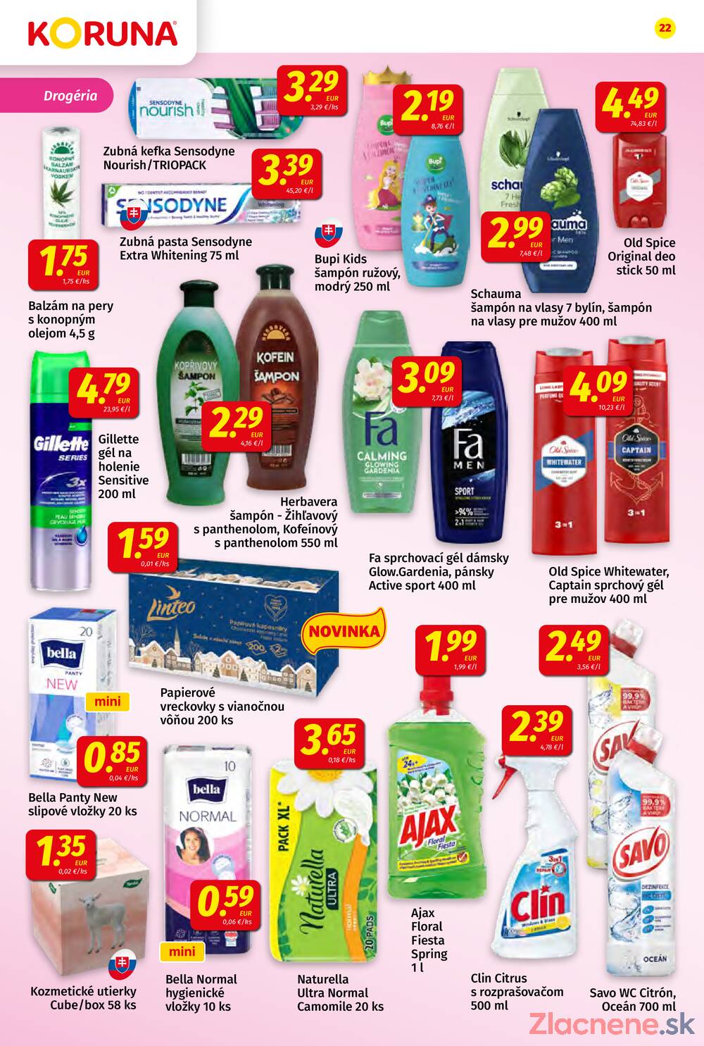 Leták KORUNA
platný do 3.12.2025 - strana 22