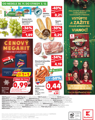 Kaufland 27.11. - 3.12. - Kaufland Brezno