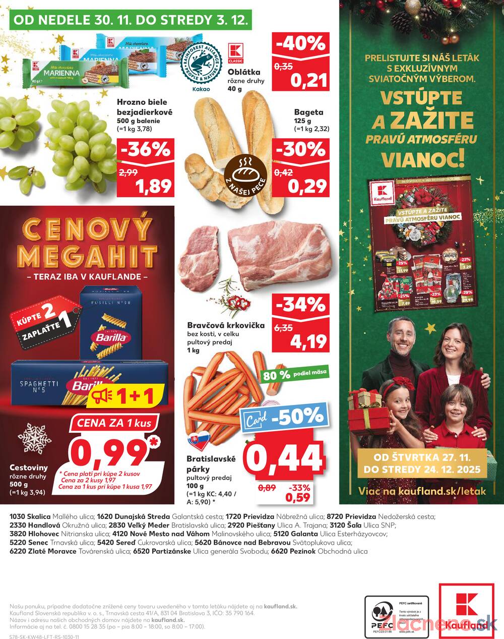 Leták Kaufland - Kaufland 27.11. - 3.12. - Kaufland Prievidza (Necpaly) - strana 78