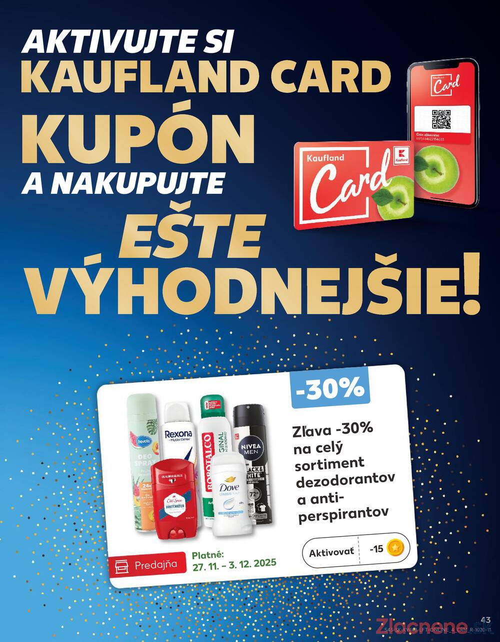Leták Kaufland - Kaufland 27.11. - 3.12. - Kaufland  Bratislava - Zahorska Bystrica - strana 43