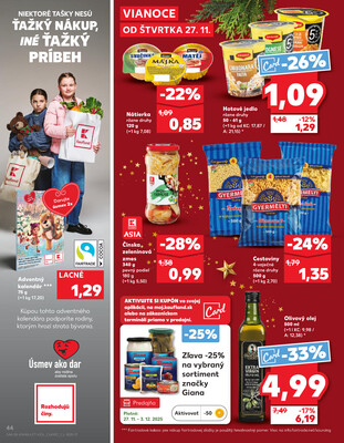 Leták Kaufland
		  platný do 3.12.2025 - strana 44