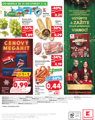 Kaufland 27.11. - 3.12. - Kaufland Košice - OC Galéria 