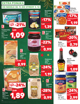 Leták Kaufland
platný do 3.12.2025 - strana 76
