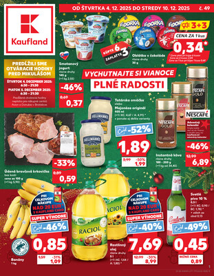 Leták Kaufland 4.12. - 10.12. - Kaufland Trnava - Nová ul.