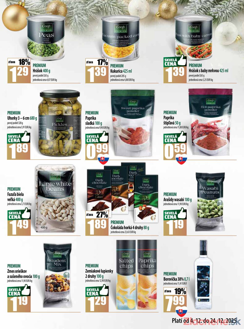 Leták COOP Jednota Slovensko
platný do 24.12.2025 - strana 3