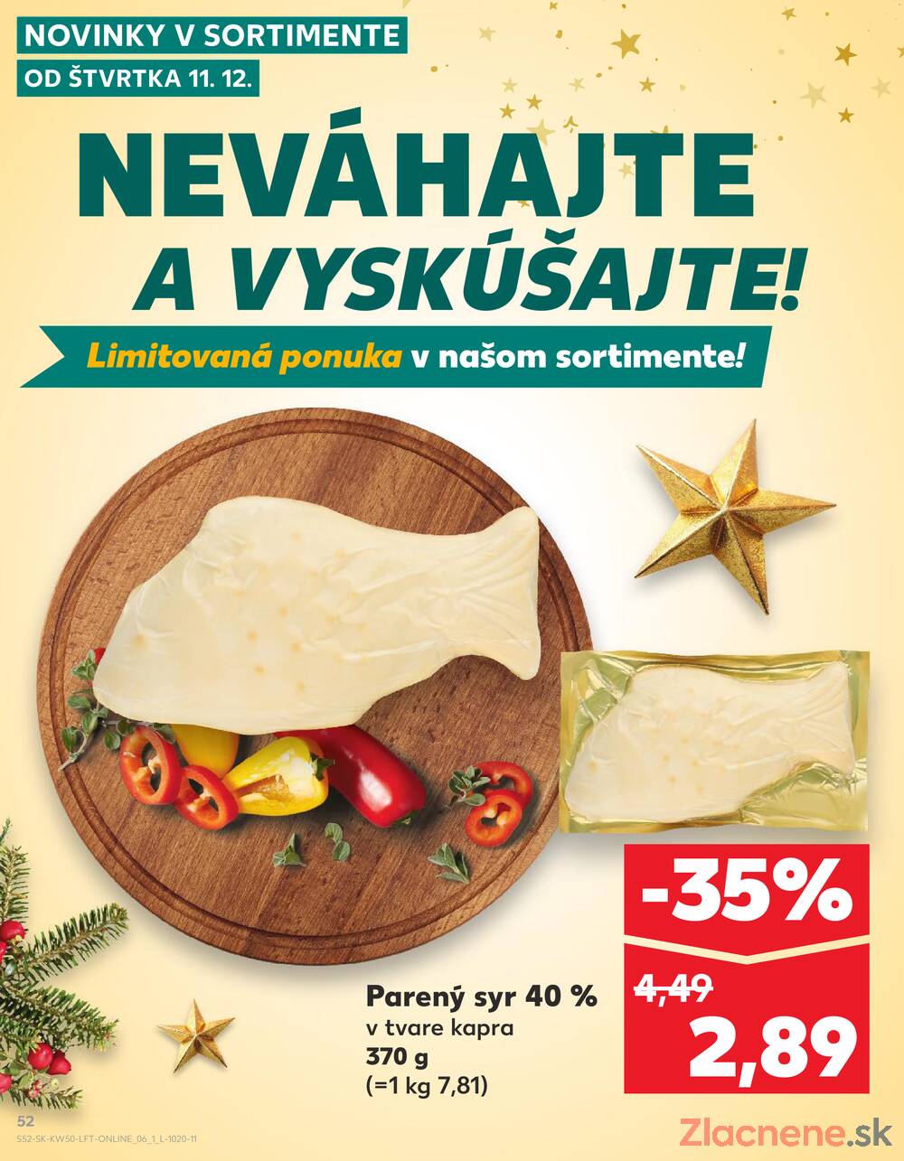 Leták Kaufland - Kaufland 11.12. - 17.12. - Kaufland  Bratislava - Zahorska Bystrica - strana 52