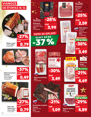 Kaufland 18.12. - 24.12. - Kaufland Bardejov
