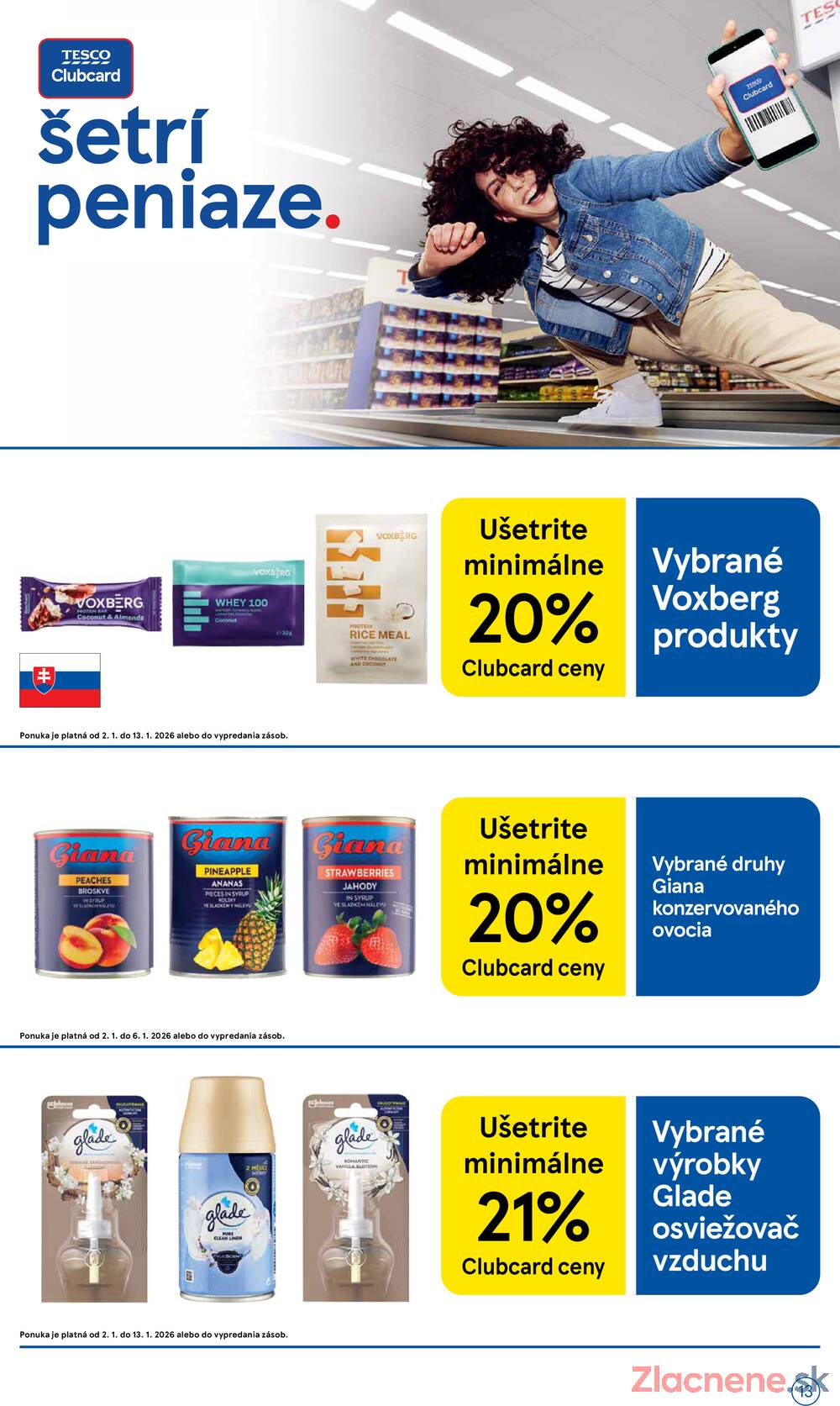 Leták Tesco - Tesco supermarkety od 2.1. do 6.1.2026 - strana 13