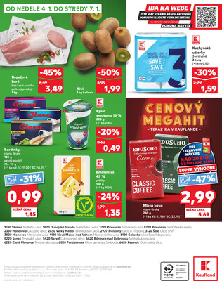 Kaufland 2.1. - 7.1. - Kaufland Piešťany