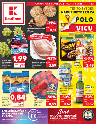 Leták Kaufland 2.1. - 7.1. - Kaufland Trnava