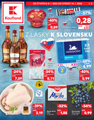 Leták Kaufland 8.1. - 14.1. - Kaufland Zlaté Moravce