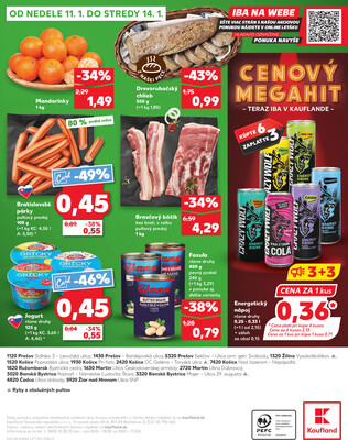 Kaufland 8.1. - 14.1. - Kaufland Žiar nad Hronom