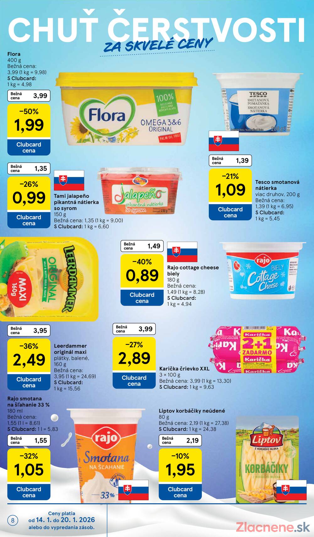 Leták Tesco - Tesco supermarkety od 14.1. do 20.1.2026 - strana 8