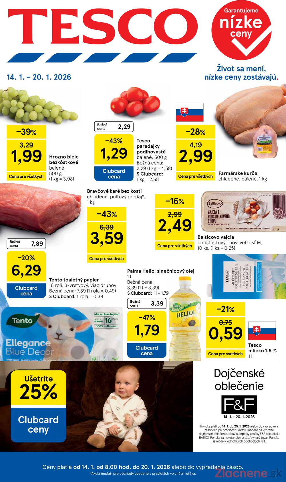 Leták Tesco - Tesco malé hypermarkety od 14.1. do 20.1.2026 - strana 1