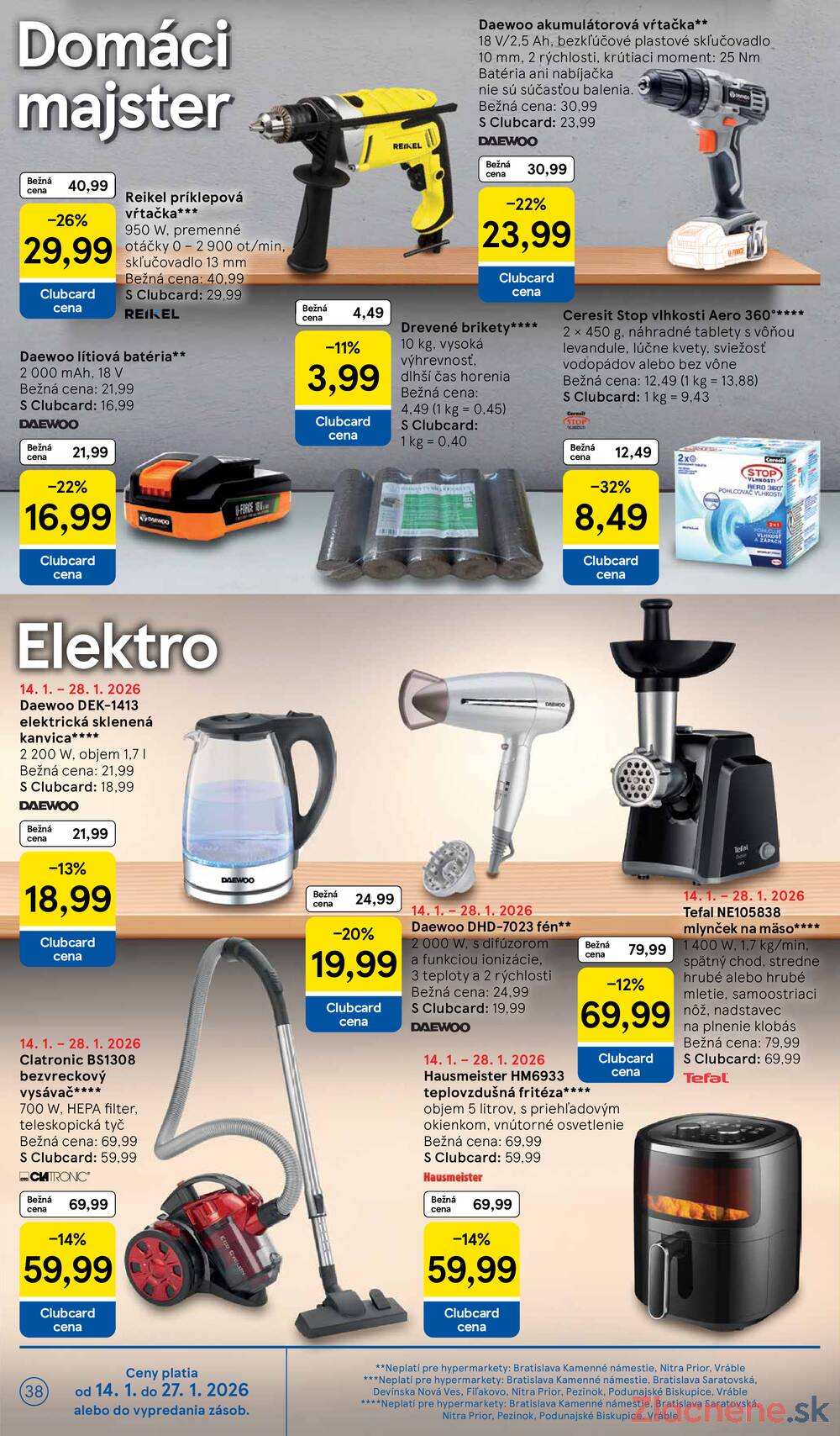 Leták Tesco - Tesco malé hypermarkety od 14.1. do 20.1.2026 - strana 38