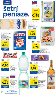 Tesco malé hypermarkety od 14.1. do 20.1.2026