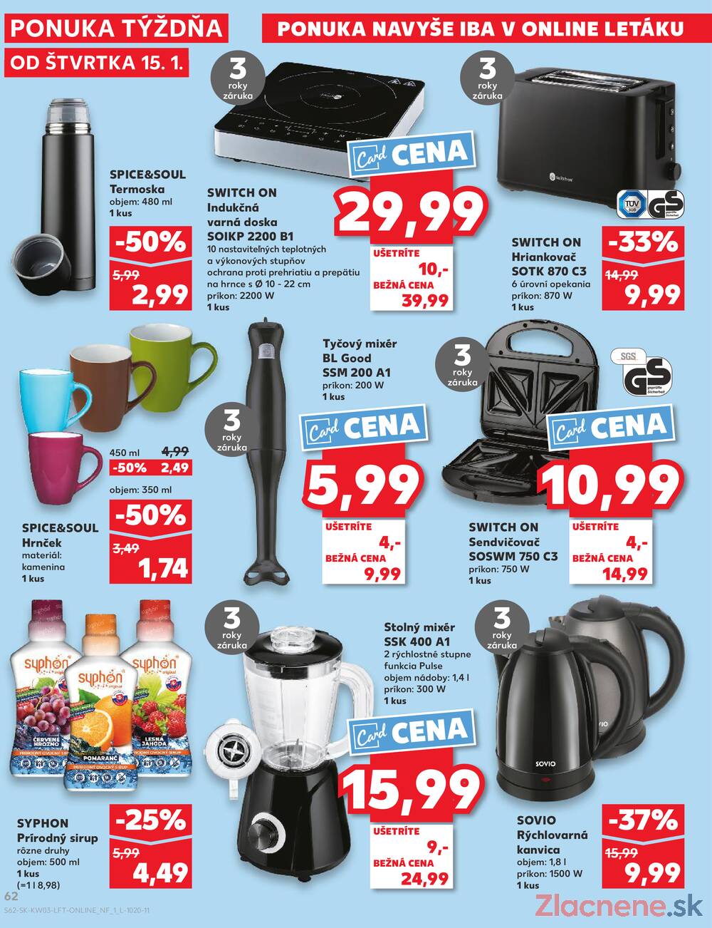 Leták Kaufland - Kaufland 15.1. - 21.1. - Kaufland Tvrdošín - strana 62