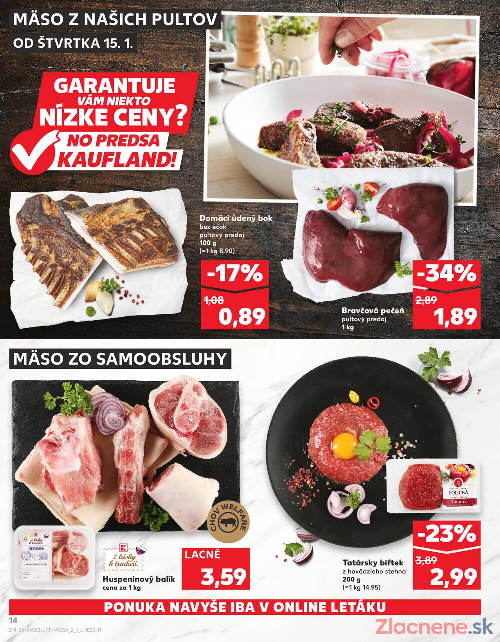 Kaufland 15.1. - 21.1. - Kaufland Poprad - Jiřího Wolkera