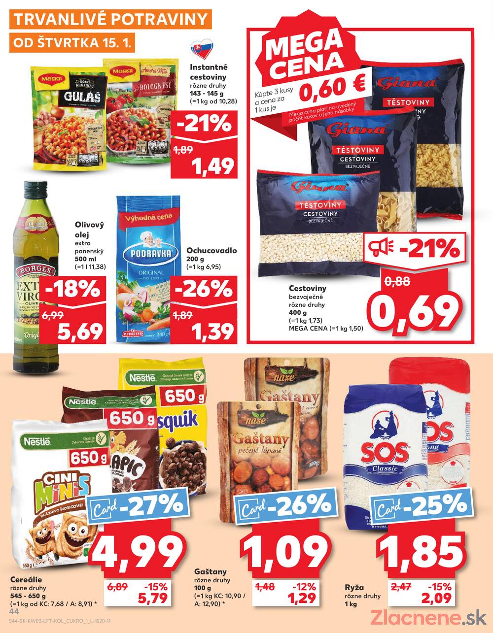Kaufland 15.1. - 21.1. - Kaufland Poprad - Jiřího Wolkera