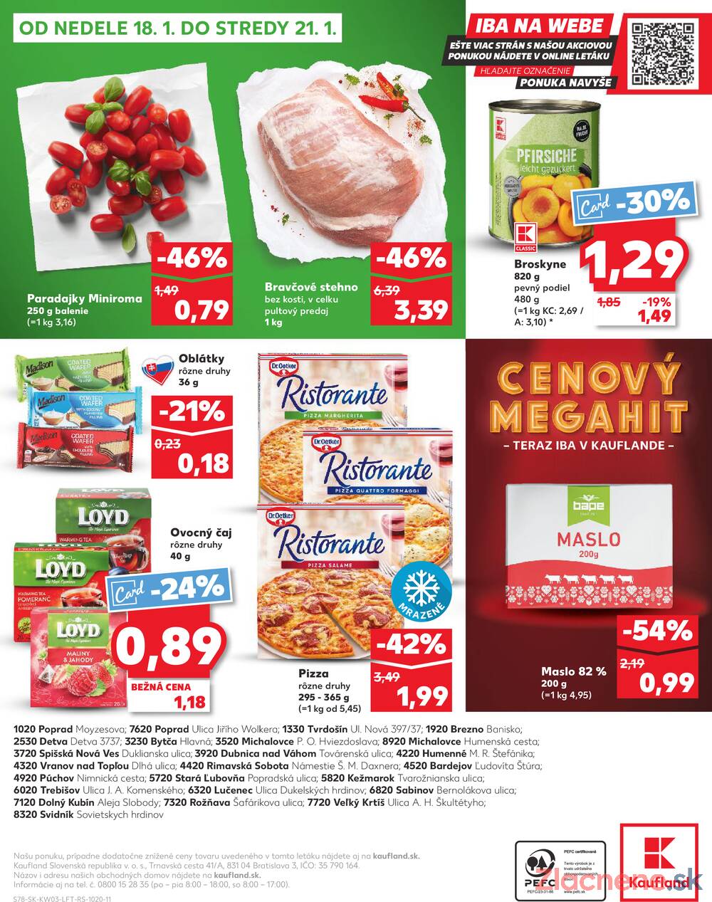 Kaufland 15.1. - 21.1. - Kaufland Poprad - Jiřího Wolkera