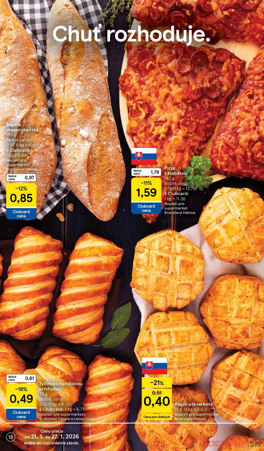 Tesco supermarkety od 21.1. do 27.1.2026